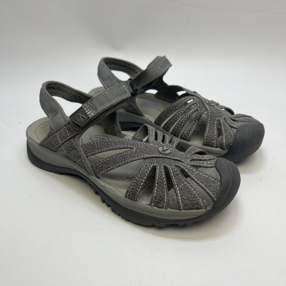 KEEN Rose Sandals Model 1016733 Casual Closed Toe Gray Women's Size 8 US Hike - Picture 1 of 14